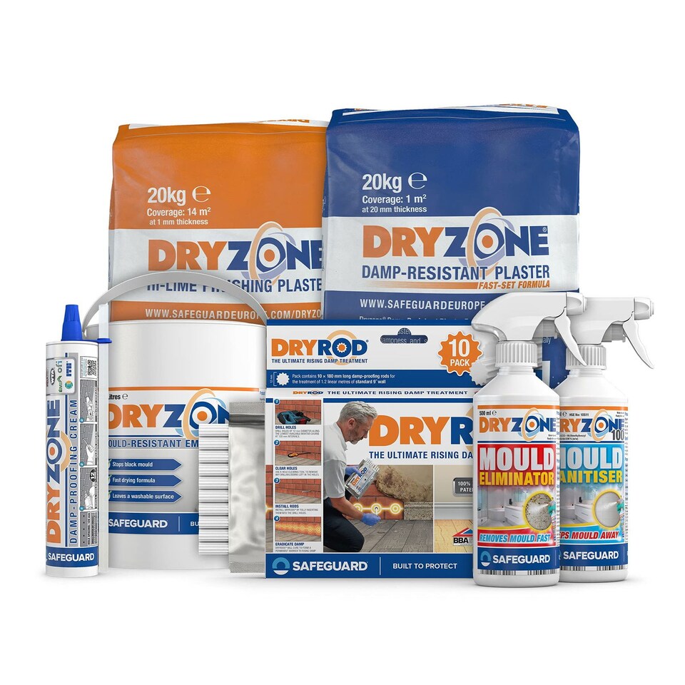 image 1 of Dryzone Moisture Meter - Damp Meter Detector for Wood, Masonry, Walls & Other Building Materials. Digital LCD Display