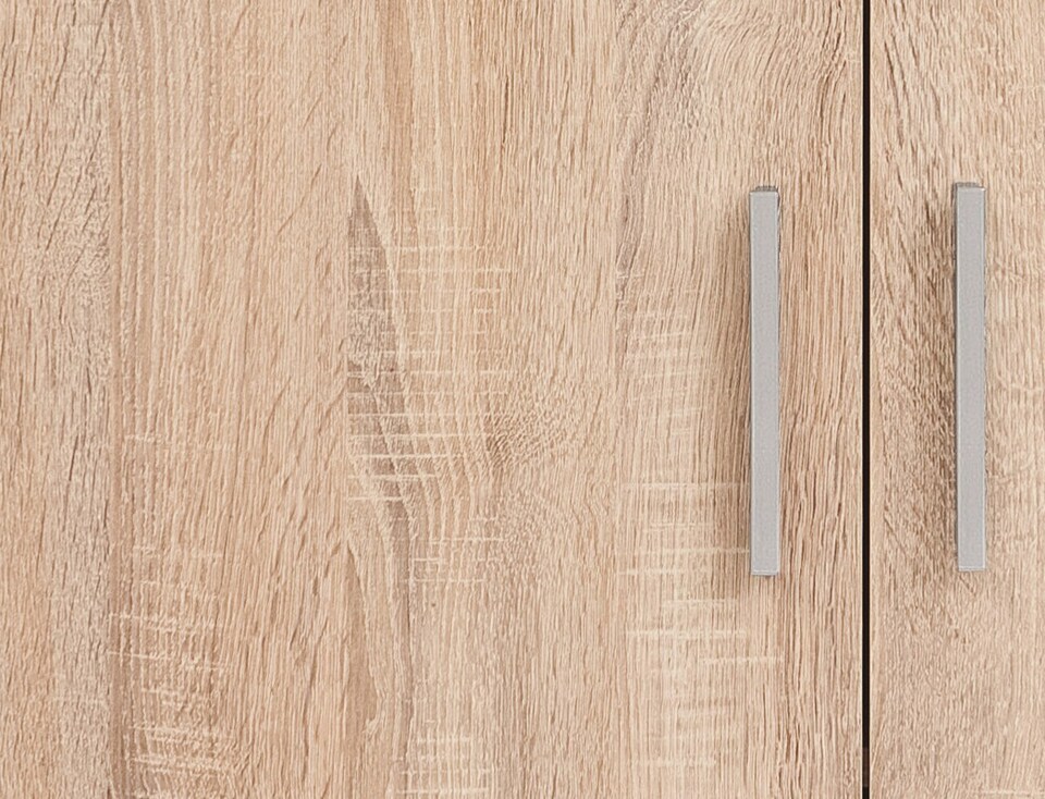 image 1 of Storage Cabinet Shelving 2 Door Unit Small Modern Sonoma Oak Effect BRW Office