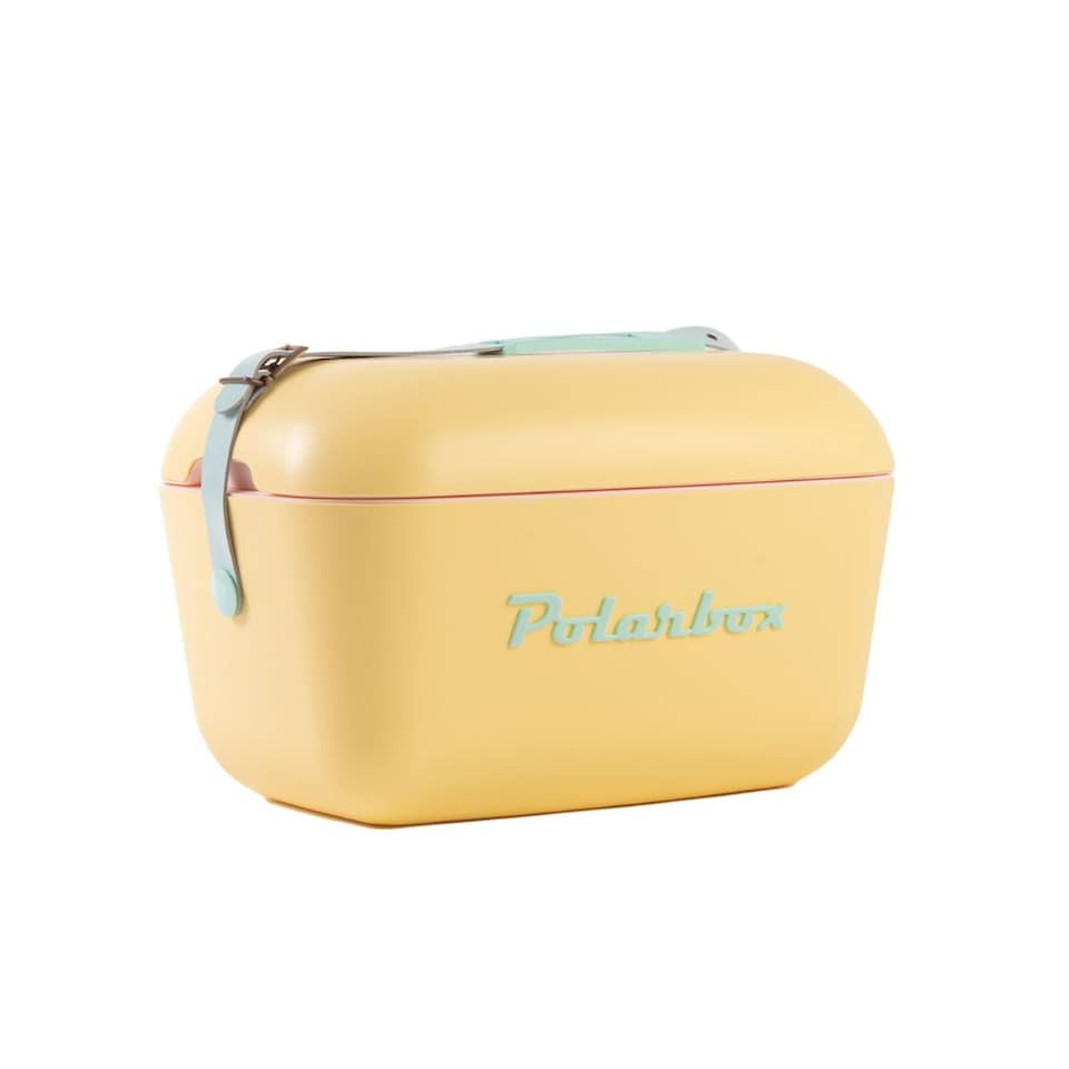 image 1 of Polarbox 12L Retro Coolbox - Yellow Cyan Pop