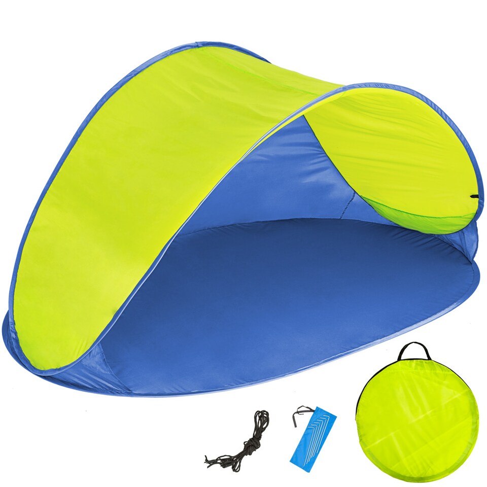 image 1 of Beach tent Jasmin | Blue | blue/yellow | 220 x 120 x 100 cm | 1