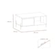 image 5 of Core Products Dallas White Coffee Table With Drawer, H40.0cm x W92.5cm x D55.0cm White