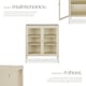 image 3 of metal display case | Cream | cream | 80 x 37 x 90.5 cm | 1