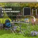 image 7 of Outsunny Camping Table and Chairs Outdoor Indoor Use for BBQ Picnic Garden | Black | Black | 1