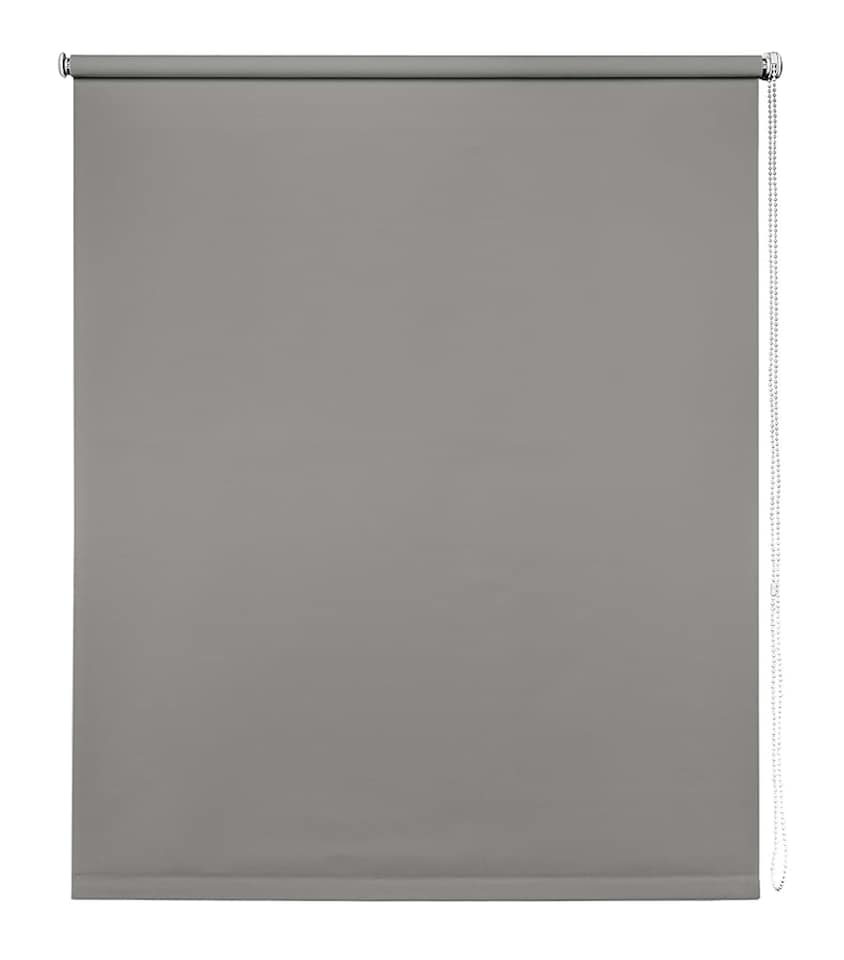 image 1 of 115cm Light Grey Trimmable Thermal Blackout Roller Blinds | Grey | Grey