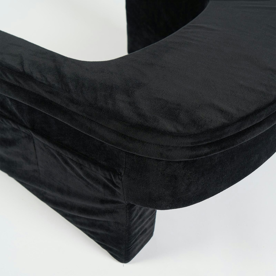 image 1 of OHS Soft Comfy Armrest Reading Laptop Gaming Bed Desk Lap Pillow With Storage Pockets | Black | 65 x 56 x 34cm