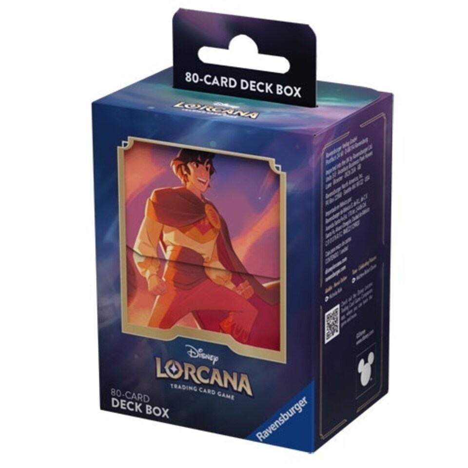 Disney Lorcana: Shimmering Skies - Deck Box - Aladdin (Heroic Outlaw)