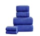 image 1 of Waffle Pure Cotton Face Towels Super Soft and Absorbant | Blue | Navy | Face cloth | 1