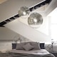 image 2 of Mapa 1 Light Globe Ceiling Pendant Chrome Shade