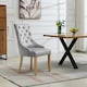 image 4 of Ravenna Velvet Dining Chairs - Set of 2 - Silver