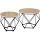 image 1 of Coffee Table Set 2-Piece Benham | Brown | industrial wood light, oak Sonoma | 50 x 50 x 40 cm | 1