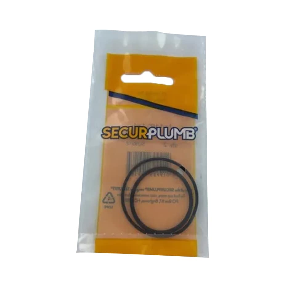 Securplumb O-Rings (Pack of 2) Black Black One Size 1