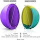 image 3 of Sportspet High Bounce Dog Play Ball Fetch 3 Pack | Multi