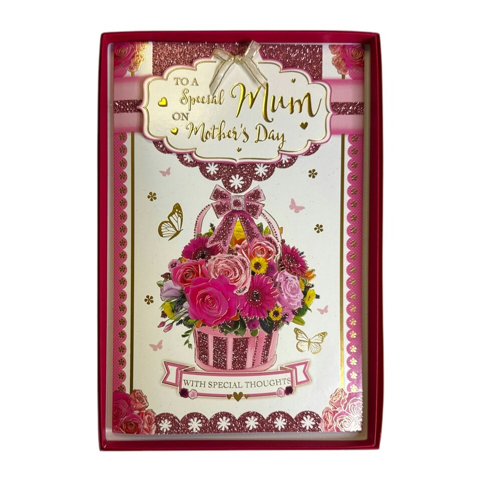 image 1 of To A Special Mum Traditional Flower Bouquet Mother's Day Boxed Card