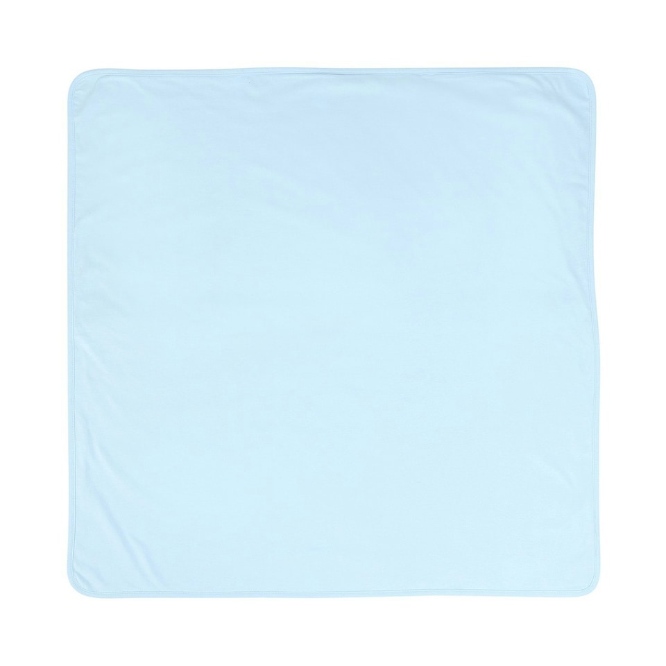 image 1 of Larkwood Plain Blanket - Pale Blue - One Size