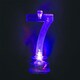 image 2 of Number 7 Flashing Colour Changing with 4 Candle Clear
