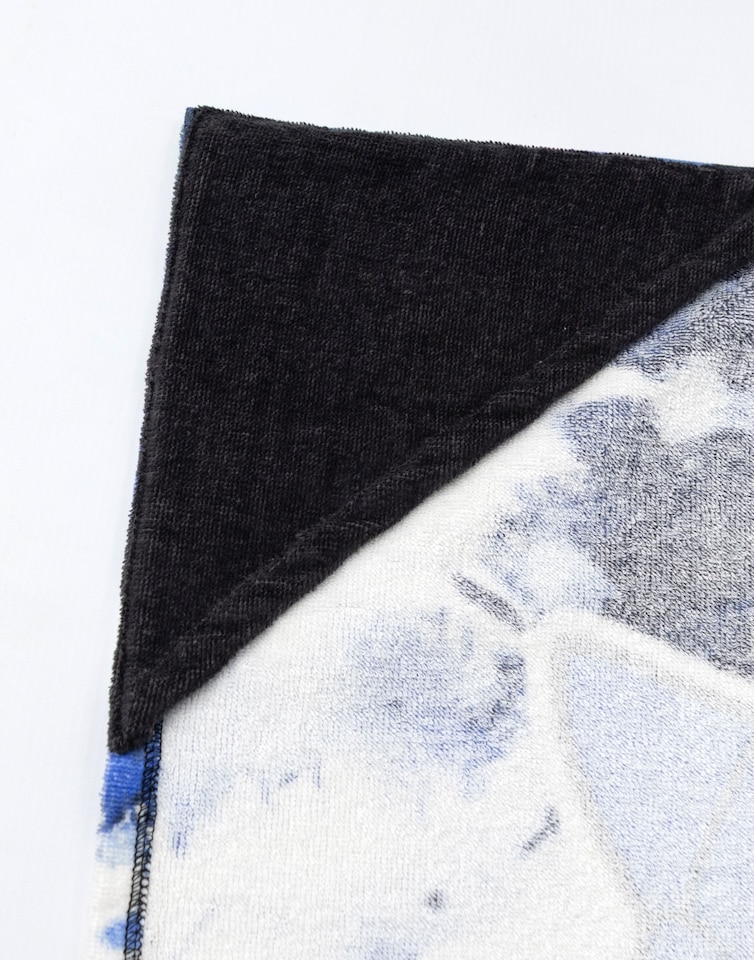 image 1 of Sonic The Hedgehog Shadow Boys Black Blue Poncho Towel | Hooded Beachwear with 3D Hood Detail & Graphic Character Design | Kids Poolside Towel Robe | Sonic Merch