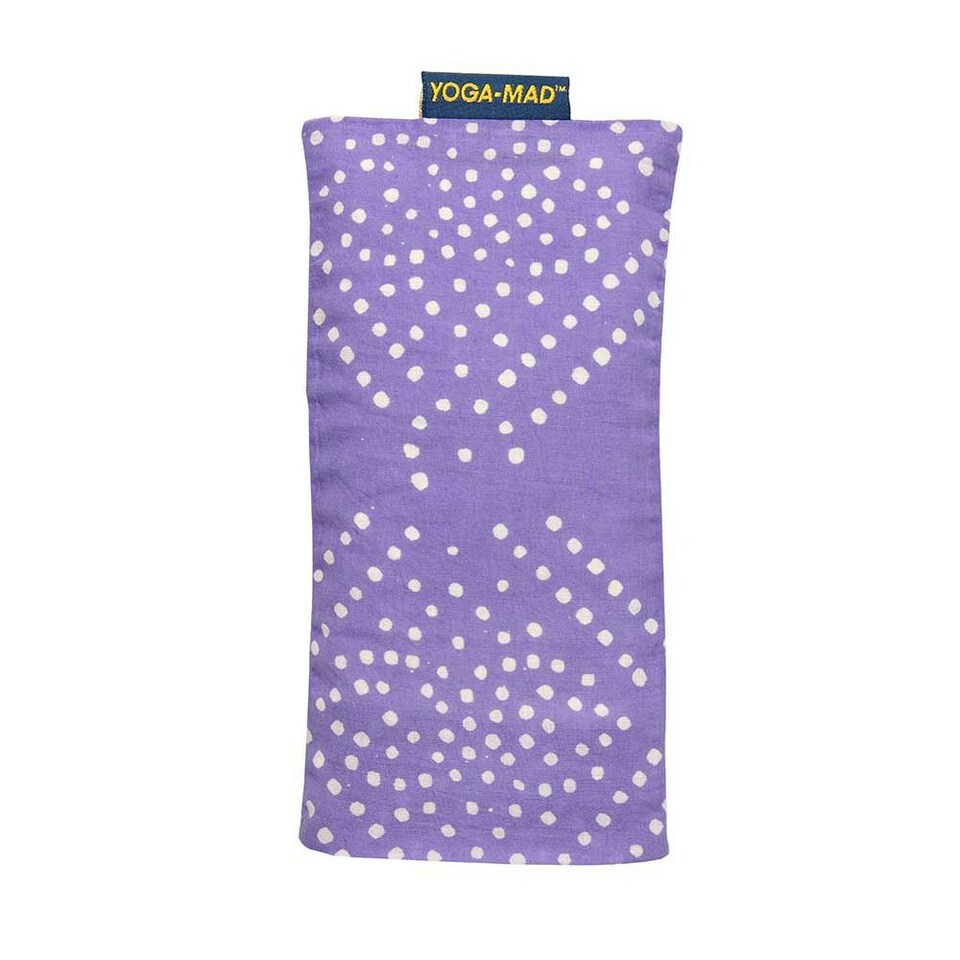 image 1 of Yoga-Mad Cotton Patterned Eye Pillow - Lilac - One Size
