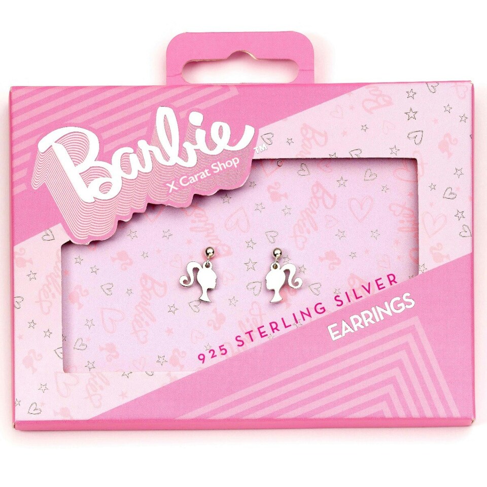 image 1 of Barbie Sterling Silver Silhouette Stud Earrings