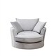 image 1 of Havana Velvet Swivel Base Cuddle Chair