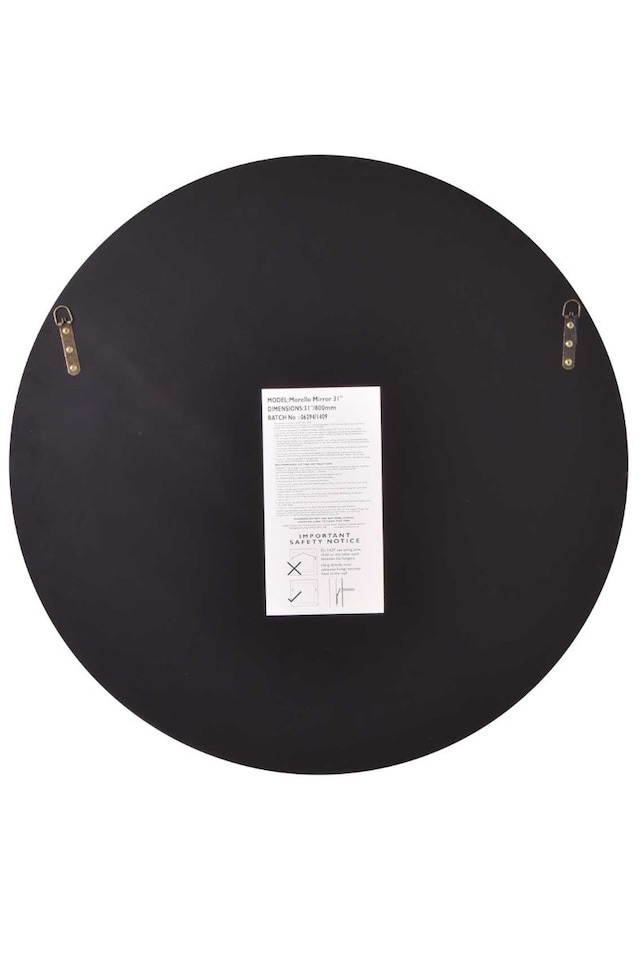 image 1 of All Glass Stylised Round Wall Mirror 80 x 80 CM | Multi