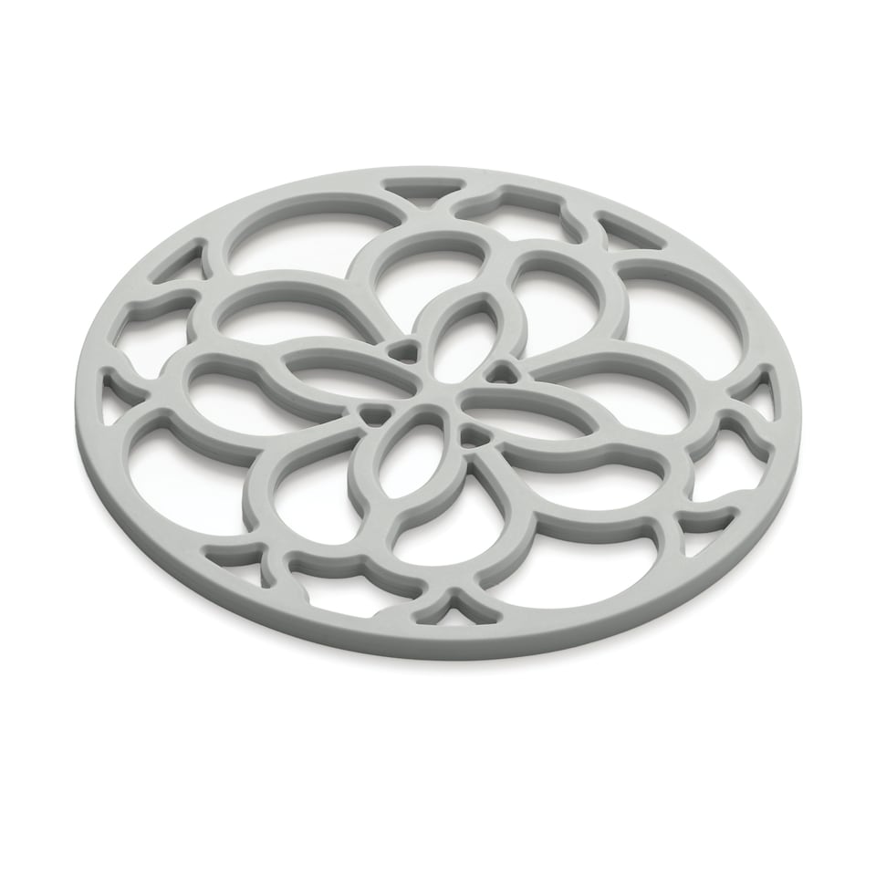 image 1 of Zeal Mini Silicone Heritage Circular Trivet, 13cm, French Grey