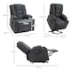 image 7 of HOMCOM Riser and Recliner Chair w/ Remote, Lift Chair for Elderly, Charcoal Grey Grey | None