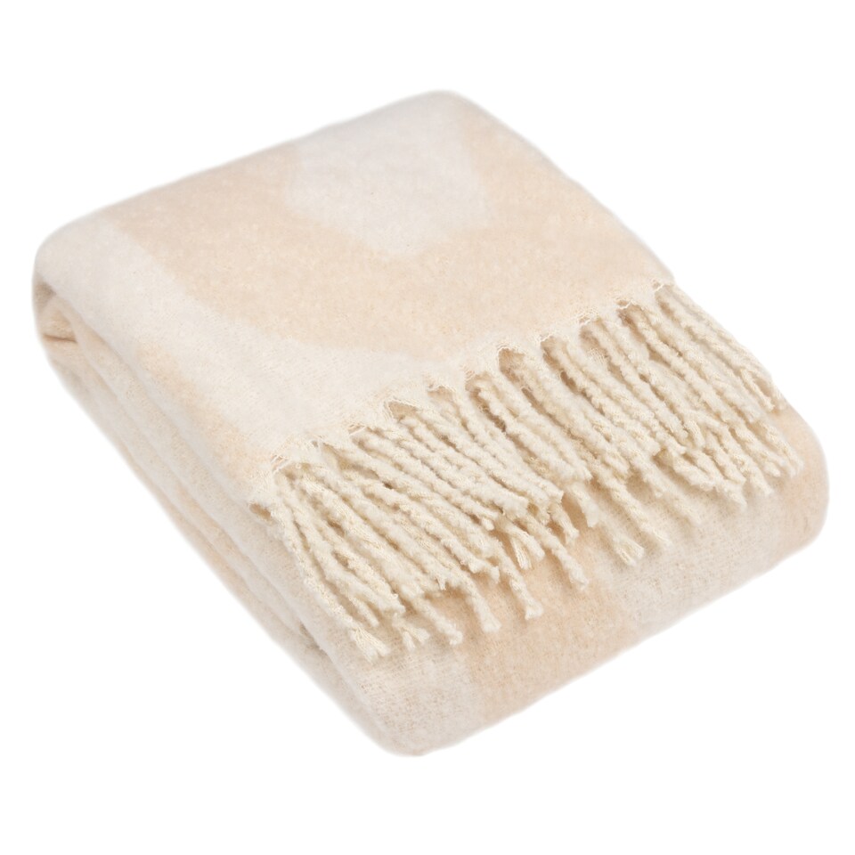 image 1 of Hoem Meta Jacquard Tasselled Throw