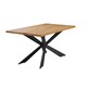 image 3 of Duke LUX Dining Table Single, White Brown | Oak