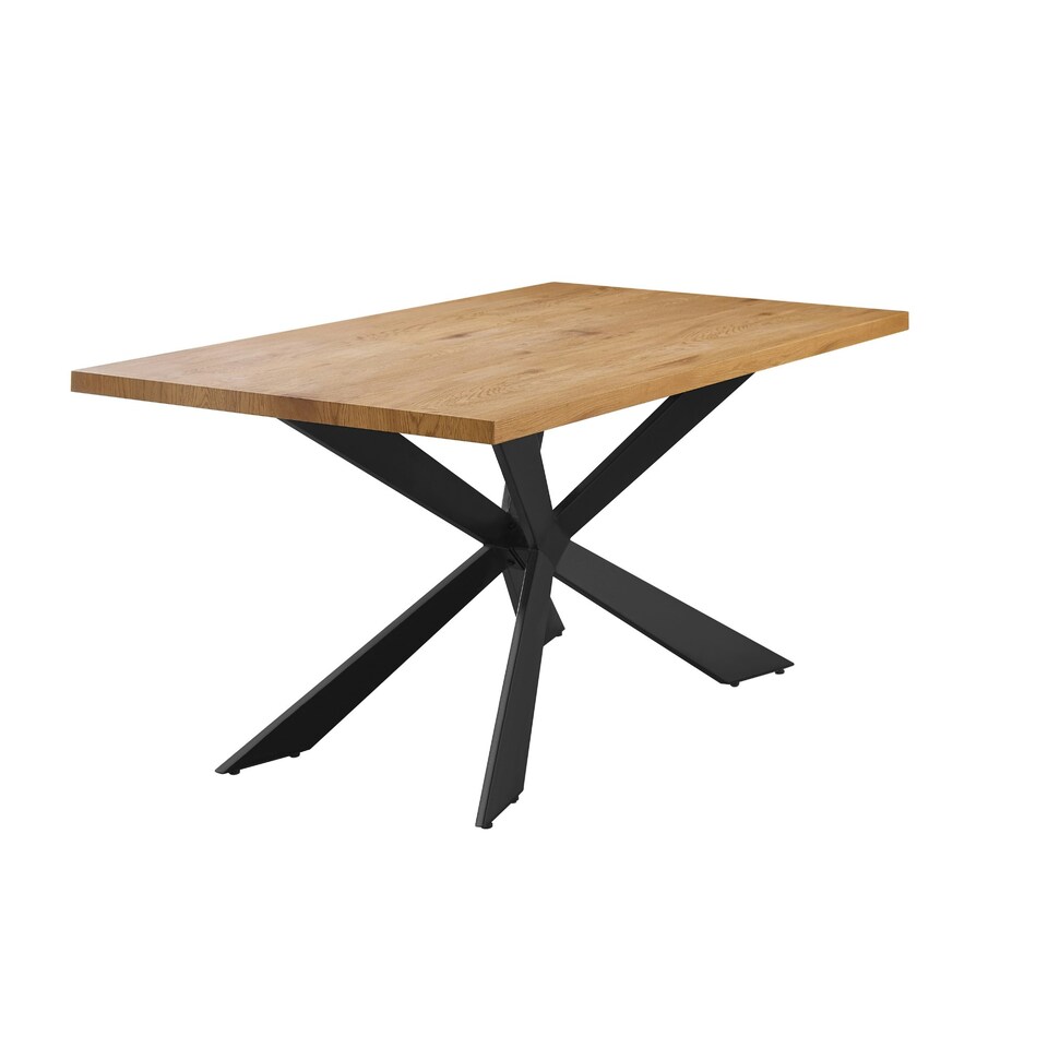 image 1 of Duke LUX Dining Table Single, White Brown | Oak