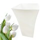 image 1 of 1 x White Shiny Gloss Contemporary Milano Flower Planter Ideal For Home & Garden Use White