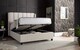 image 1 of Aurora Warmstone Velvet Ottoman Bed And Quartz 1000 Pocket Sprung Mattress Double | Multi