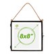 image 1 of Nicola Spring Hanging Metal Photo Frame - 8" x 8" - Black