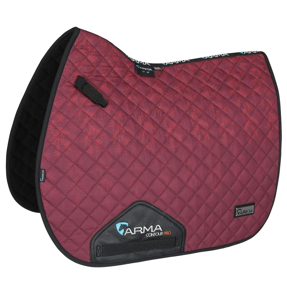 image 1 of ARMA Sport XC Leaf Horse Saddlecloth - Red - 15in - 16.5in
