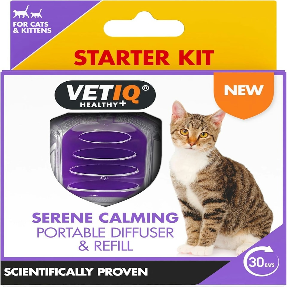 image 1 of VETIQ Serene Calming Portable Diffuser & Refill 6ML