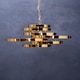 image 3 of Interiors by Premier 5 Bulb Gold Finish Pendant Lamp, Cascading Luxe-Inspired Lighting For Dining Room Or Living Room
