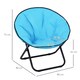 image 5 of Outsunny Camping Moon Chair, Portable Folding Camping Chair for Adults with Wide Padded Oxford Seat for Outdoor Camp, Travel, Fishing, Beach, Blue