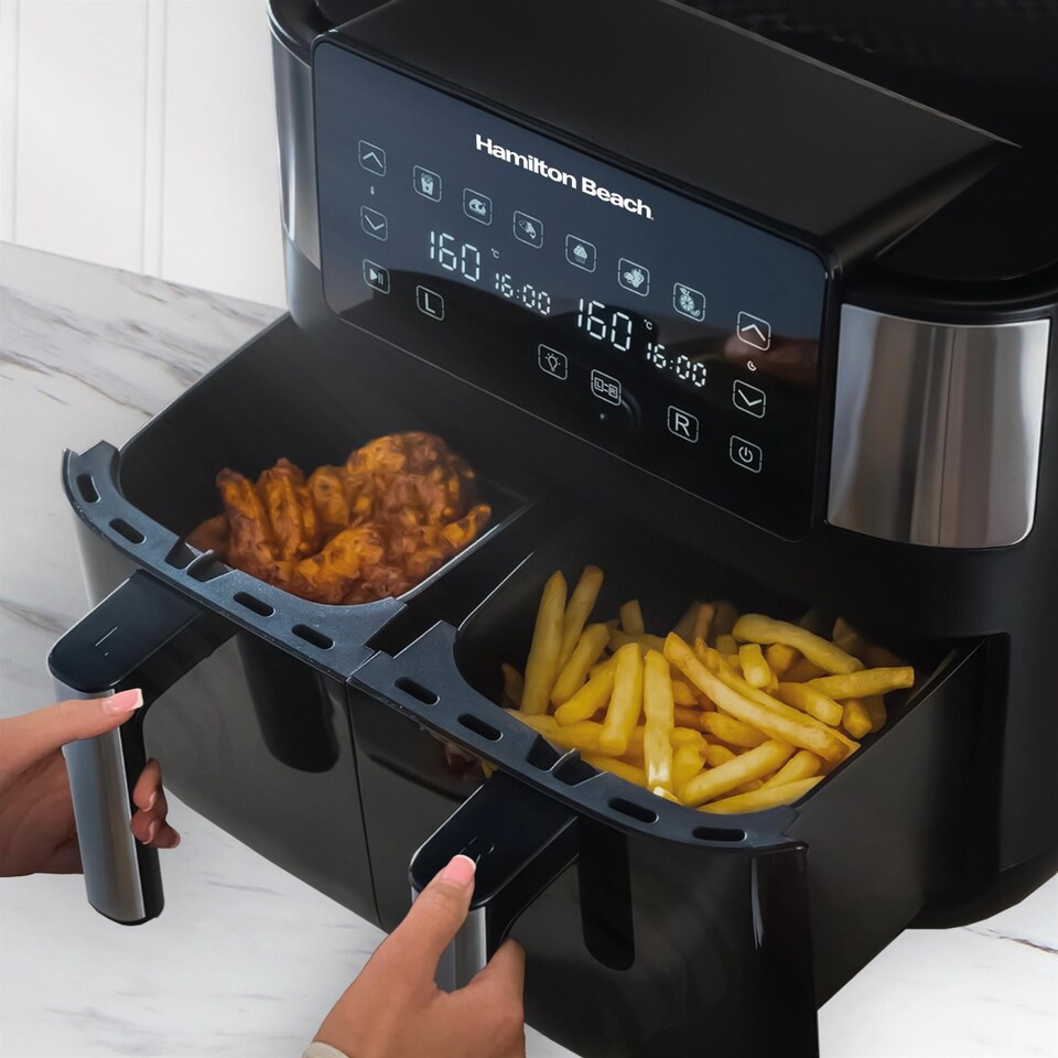 image 1 of Hamilton Beach HealthyCook 8L Dual Air Fryer