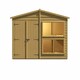 image 1 of Sun Hut 8 x 4 Feet Potting Shed - L122 x W260.1 x H222.5 cm Brown