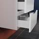 image 7 of AICA 600mm Wall-Hung White Bathroom Vanity Unit With Integrated Sink,2 Soft-Close Drawers for Storage