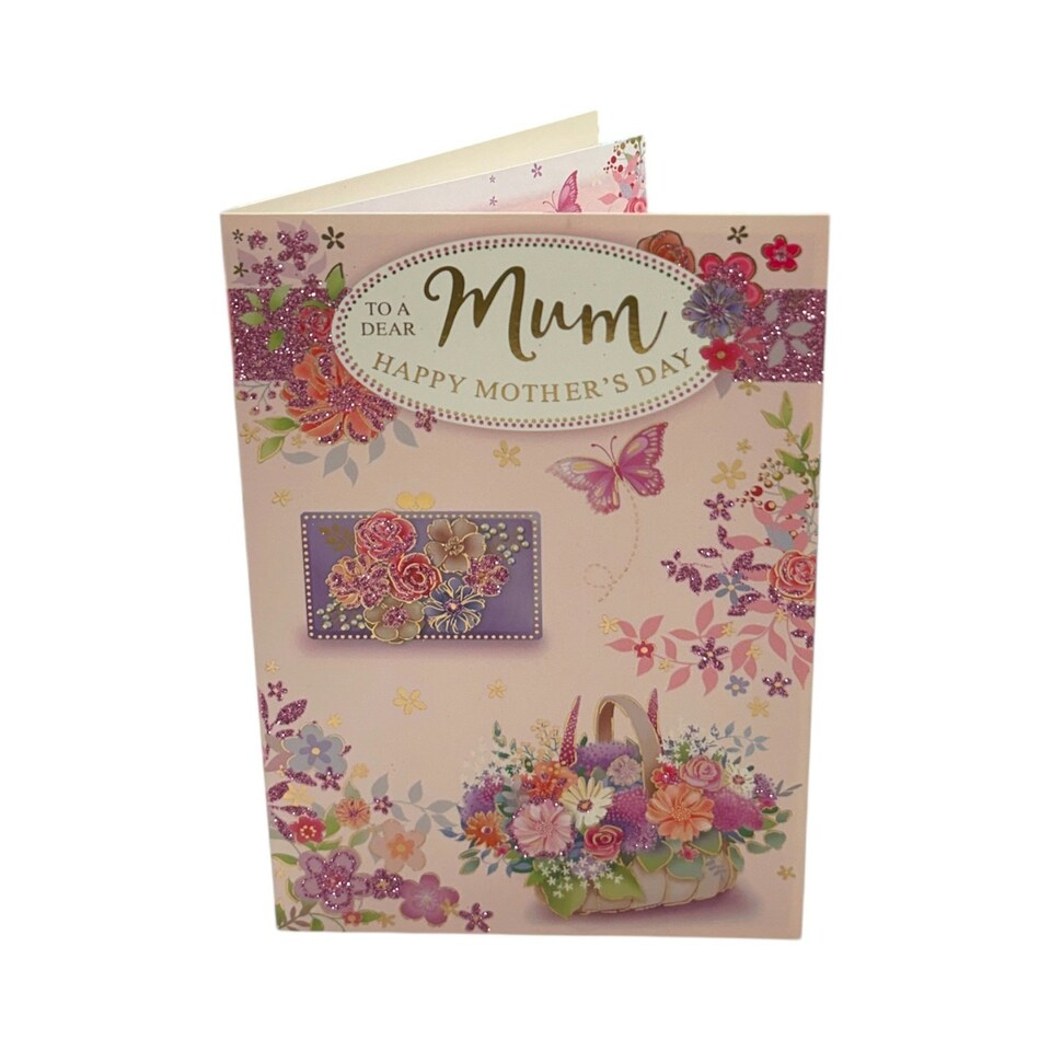image 1 of To A Dear Mum Pastel Floral Wallet Design Mother's Day Card