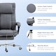 image 8 of HOMCOM Executive Office Chair, High Back Computer Desk Chair with Adjustable Headrest, Footrest, Reclining Office Chair, Dark Grey