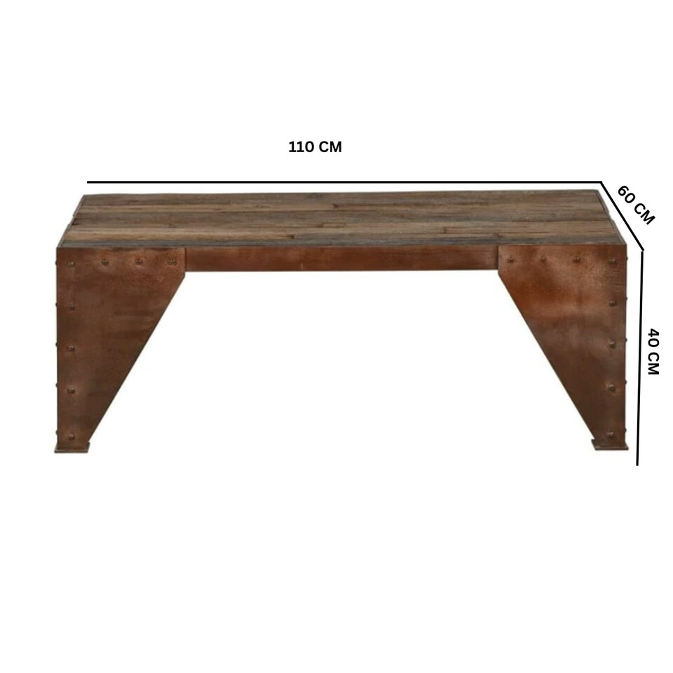 image 1 of Herica Reclaimed Chadeer Rectangular Coffee Table