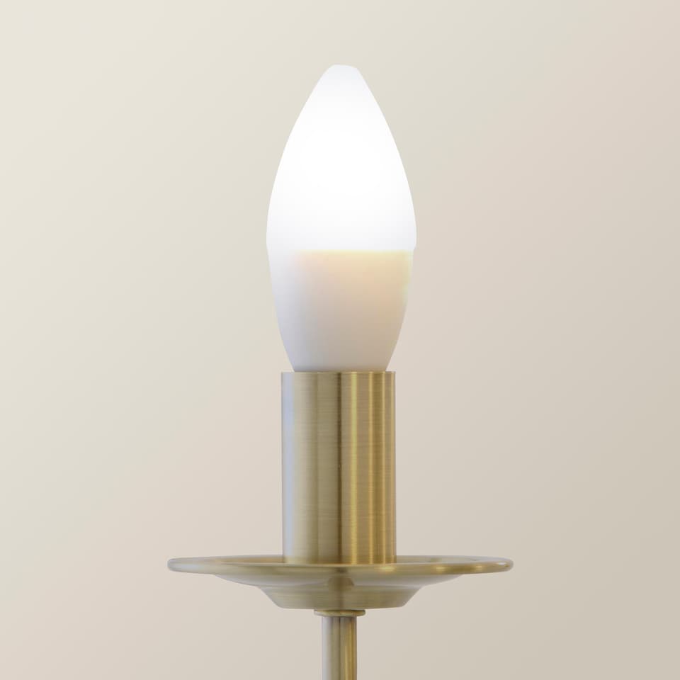 image 1 of ValueLights Memphis Twist Antique Brass 5 Way Chandelier | Gold