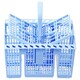 image 7 of SPARES2GO Cutlery Basket Cage for Hotpoint Dishwasher (Blue, 220 x 208 x 160mm)