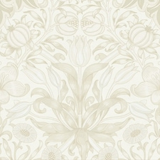 Sample of Pomegranate Grove Wallpaper in Soft Cream Multi