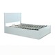 image 1 of Dawson White Wooden Ottoman Bed And Neptune Spring Mattress Double N/A