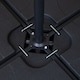 image 7 of 3m Cantilever Banana Blue Parasol. Crank Handle & Parasol Base Weights