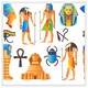 image 1 of Egyptian mythological signs (Picture Frame) White | XL