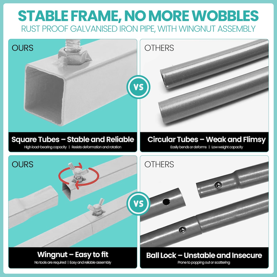 image 1 of 3x9m Silver Modular Rectangular Backdrop Stand Kit with Metal Frame - 4 Base, 14 Pipes