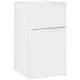 image 1 of HOMCOM 88L Under Counter Fridge Freezer with 5-Setting Thermostat, Small Fridge with Light, 2 Reversible Doors, Removable Shelves and Ice Box, 3 Star Freezer Rating, E Rated, White | White